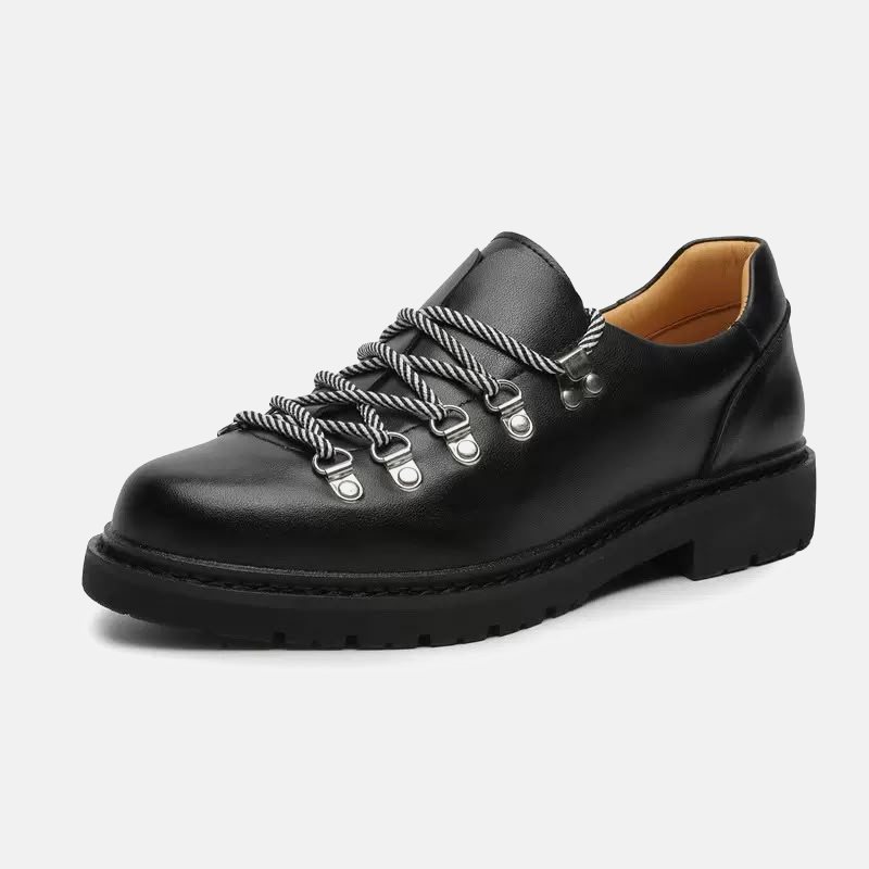 DERBY lace-up on a thick stacked sole, black